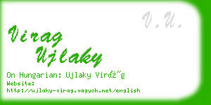 virag ujlaky business card